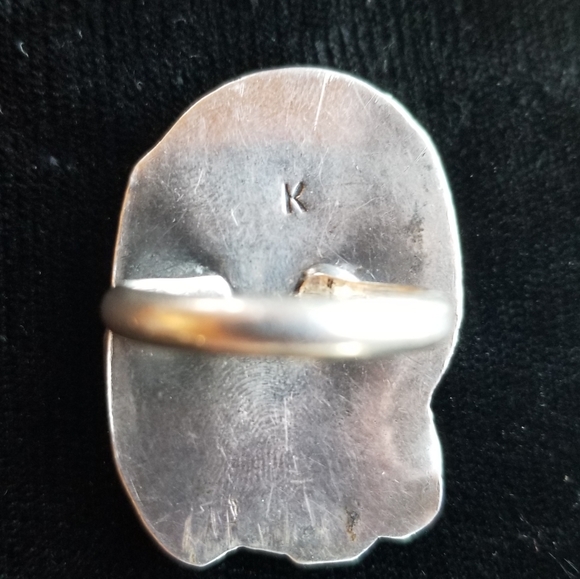 Old Navajo Pawn Turquoise Ring - Picture 4 of 4